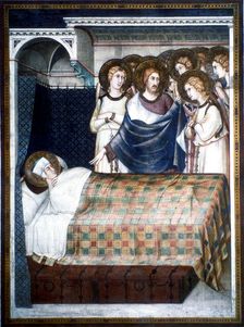 St Martin's Dream 14th century. Artist: Simone Martini