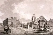 St Mary Abbots, Kensington, London, 1824. Artist: William Fellows