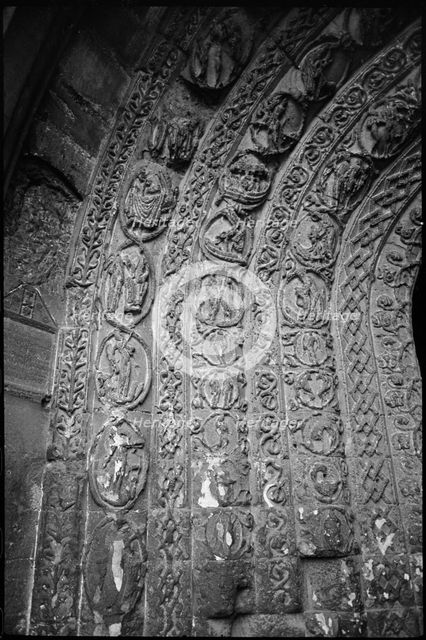 St Mary and St Aldhelm's Abbey Church, Market Cross, Malmesbury, Wiltshire, c1955-1980. Creator: Ursula Clark.