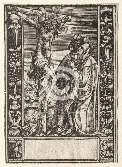 St. Mary and St. John Before the Cross. Creator: Hans Springinklee (German, 1540).