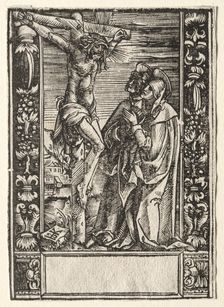 St. Mary and St. John Before the Cross. Creator: Hans Springinklee (German, 1540)