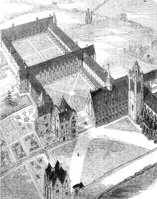 St. Mary and St. Nicholas College, Lancing, Sussex, 1856. Creator: Unknown