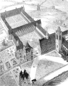 St. Mary and St. Nicholas College, Lancing, Sussex, 1856. Creator: Unknown