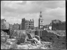 St Mary-le-Bow Church, Cheapside, City and County of the City of London, GLA, 1941-1945. Creator: Charles William Prickett