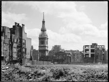 St Mary-le-Bow Church, Cheapside, City and County of the City of London, GLA, 1941-1945. Creator: Charles William Prickett