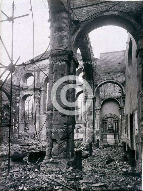 St Mary-le-Bow, London, 1941. Artist: Anon