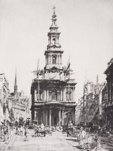 St. Mary le Strand, 1916. Creator: Francis Dodd