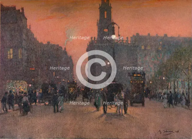 'St. Mary-Le-Strand', c1909. Artist: Algernon Talmage.