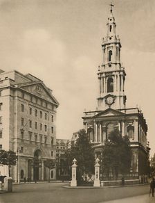 St. Mary-Le-Strand, Distinguished By Modern Street Widening c1935. Creator: Donald McLeish