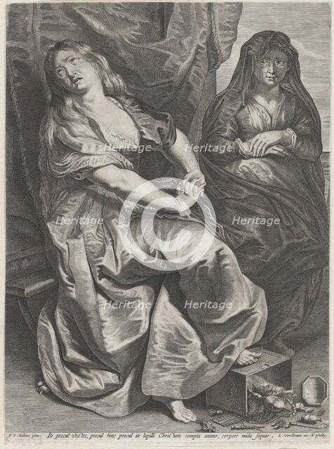 St. Mary Magdalen Trampling Her Valuables, 1622-23 Creator: Lucas Vorsterman.