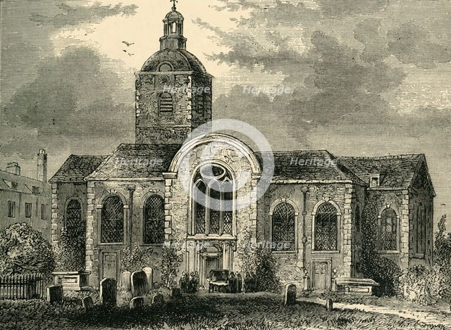 'St. Mary Magdalen's Church, Bermondsey, 1809', (c1878). Creator: Unknown.