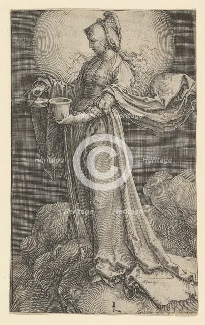 St. Mary Magdalene on the Clouds, 1518. Creator: Lucas van Leyden.