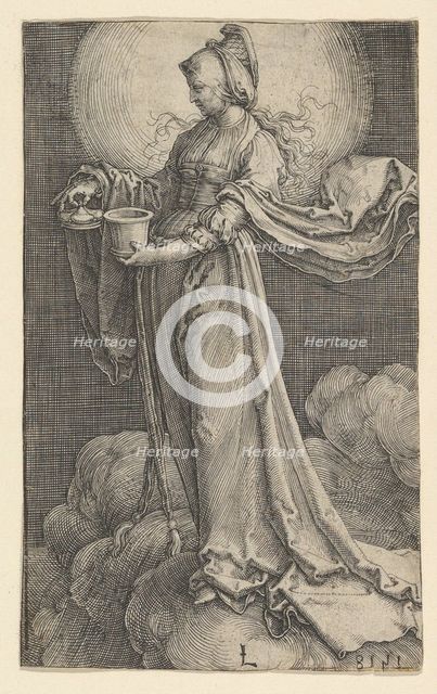 St. Mary Magdalene on the Clouds, 1518. Creator: Lucas van Leyden.