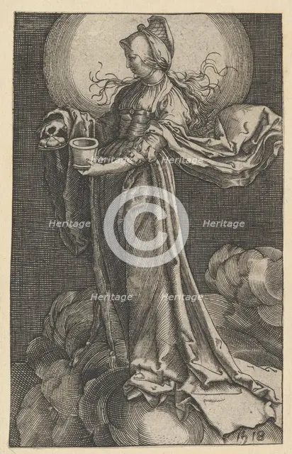 St. Mary Magdalene on the Clouds (copy), 1518 (?). Creator: Unknown.