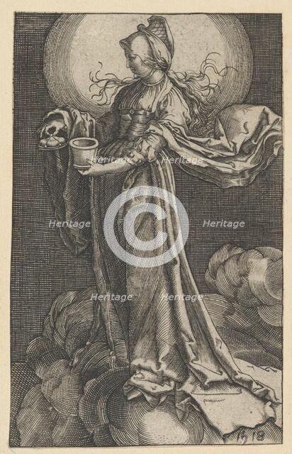 St. Mary Magdalene on the Clouds (copy), 1518 (?). Creator: Unknown.