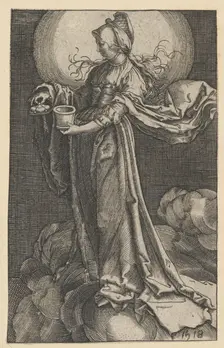 St. Mary Magdalene on the Clouds (copy), 1518 (?). Creator: Unknown