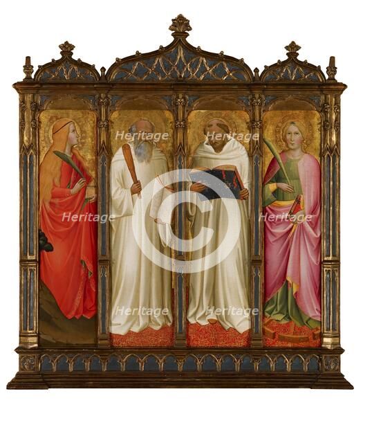 St Mary Magdalene, St Benedict, St Bernard of Clairveaux and St Catherine of Alexandria, 1387-1388. Creator: Agnolo Gaddi.