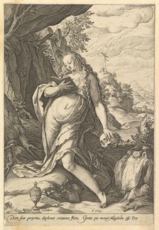 St. Mary Magdalene Penitent, 1585. Creator: Hendrik Goltzius