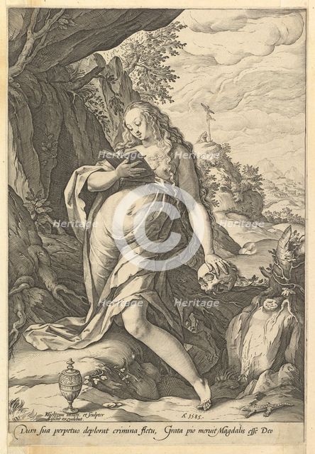 St. Mary Magdalene Penitent, 1585. Creator: Hendrik Goltzius.