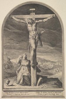 St. Mary Magdelen at the Foot of the Cross, ca. 1612. Creator: Jan Muller
