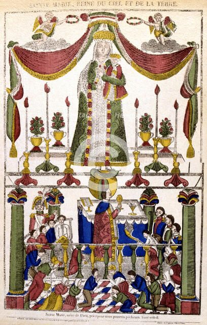 'St Mary, Queen of Heaven and the Earth', 19th century. Artist: Anon