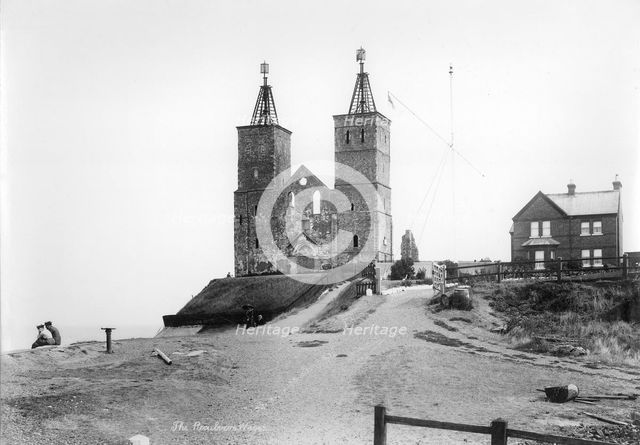 St Mary's Abbey, Reculver, Herne Bay, Kent, 1890-1910. Artist: Unknown