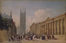 St Mary's Church and County Hall, Warwick, 1826-27. Creator: David Cox the Elder