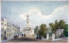 St Mary's Church and Croom's Hill, Greenwich, London, c1825. Artist: Anon