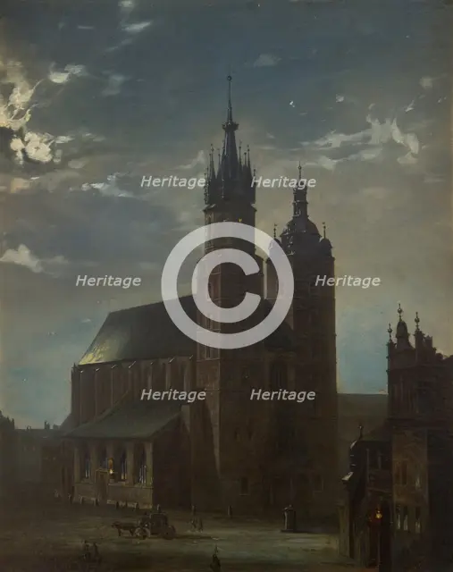 St Mary’s Church in Krakow, 1865. Creator: Aleksander Gryglewski.