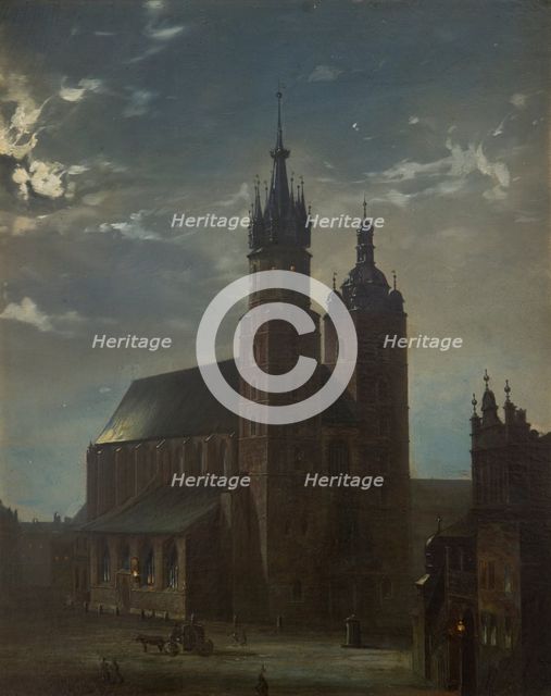 St Mary’s Church in Krakow, 1865. Creator: Aleksander Gryglewski.