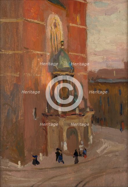 St Mary's Church in Krakow, c1904. Creator: Jan Stanislawski.