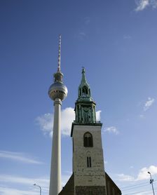 St Mary's Church, (Marienkirche), Berlin, Germany, 2025. Creator: LTL