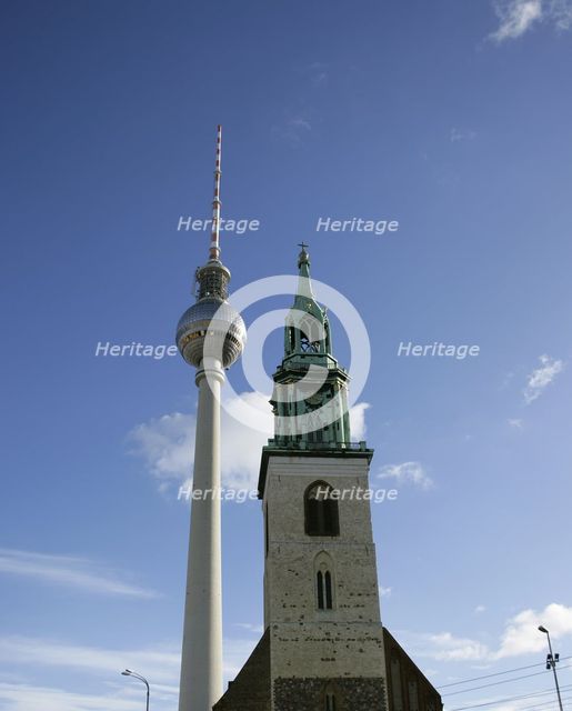 St Mary's Church, (Marienkirche), Berlin, Germany, 2025.  Creator: LTL.