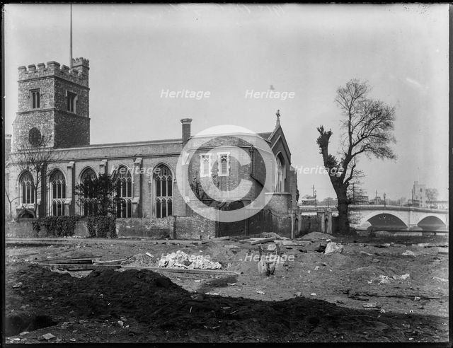 St Mary's Church, Putney High Street, Putney, Wandsworth, Greater London Authority, 1913. Creator: William O Field.