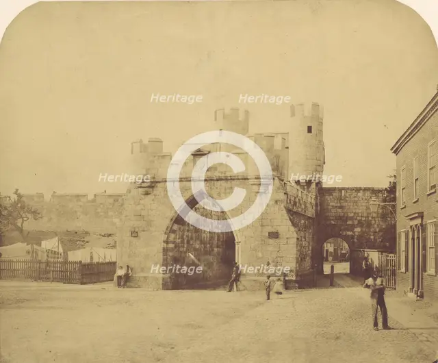 St. Mary's Gate, York, 1850s. Creator: Unknown.