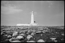 St Mary's Lighthouse, Whitley Bay, North Tyneside, c1955-c1980. Creator: Ursula Clark