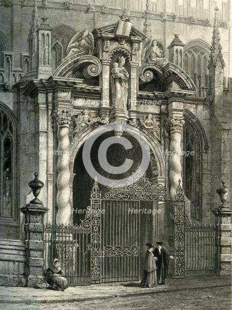 'St. Mary's Porch, Oxford', c1870.
