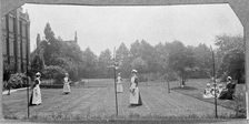St Marylebone Infirmary, London: nurses playing tennis, 1906 (1912). Creator: Unknown