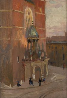St Mary's Church in Krakow, c1904. Creator: Jan Stanislawski