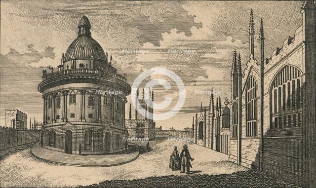 'St. Mary's Church & Radcliffe Library at Oxford', c18th century.  Creator: Unknown.