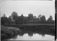 St Mary's Church, The Street, Frensham, Waverley, Surrey, 1909. Creator: Katherine Jean Macfee