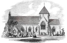 St. Mary's Church, West Brompton, Consecrated on Tuesday, 1850. Creator: Unknown
