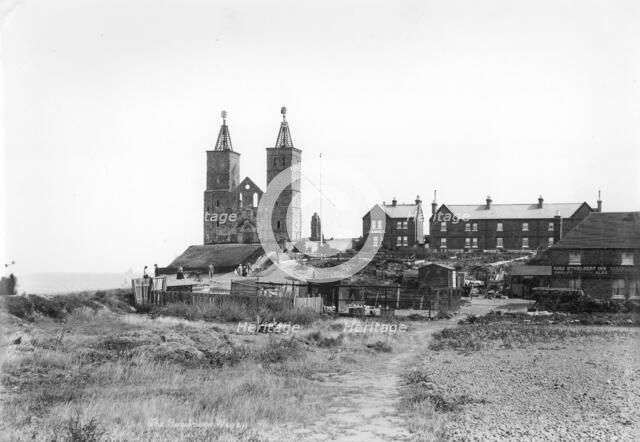 St Mary's Abbey, Reculver, Herne Bay, Kent, 1890-1910. Artist: Unknown