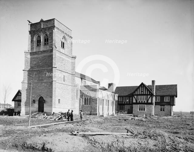 St. Mary's Episcopal Church, north west view, Walkerville, Canada, between 1900 and 1905. Creator: Unknown.