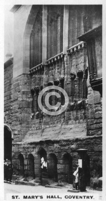St Mary's Hall, Coventry, West Midlands, c1920s. Artist: Unknown