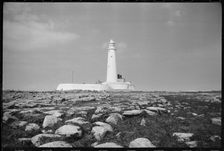 St Mary's Lighthouse, Whitley Bay, North Tyneside, c1955-c1980. Creator: Ursula Clark