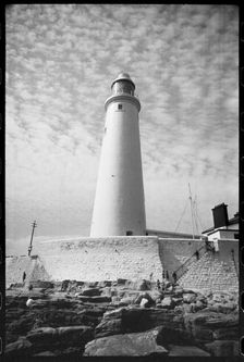 St Mary's Lighthouse, Whitley Bay, North Tyneside, c1955-c1980. Creator: Ursula Clark