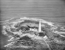 St Mary's Lighthouse, St Mary's Island, North Tyneside, 1927. Artist: Aerofilms