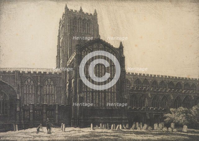 St. Mary's, Nottingham, 1928. Creator: Frederick Landseer Maur Griggs.
