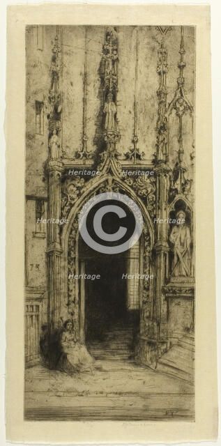 St. Merri, 1906. Creator: David Young Cameron.